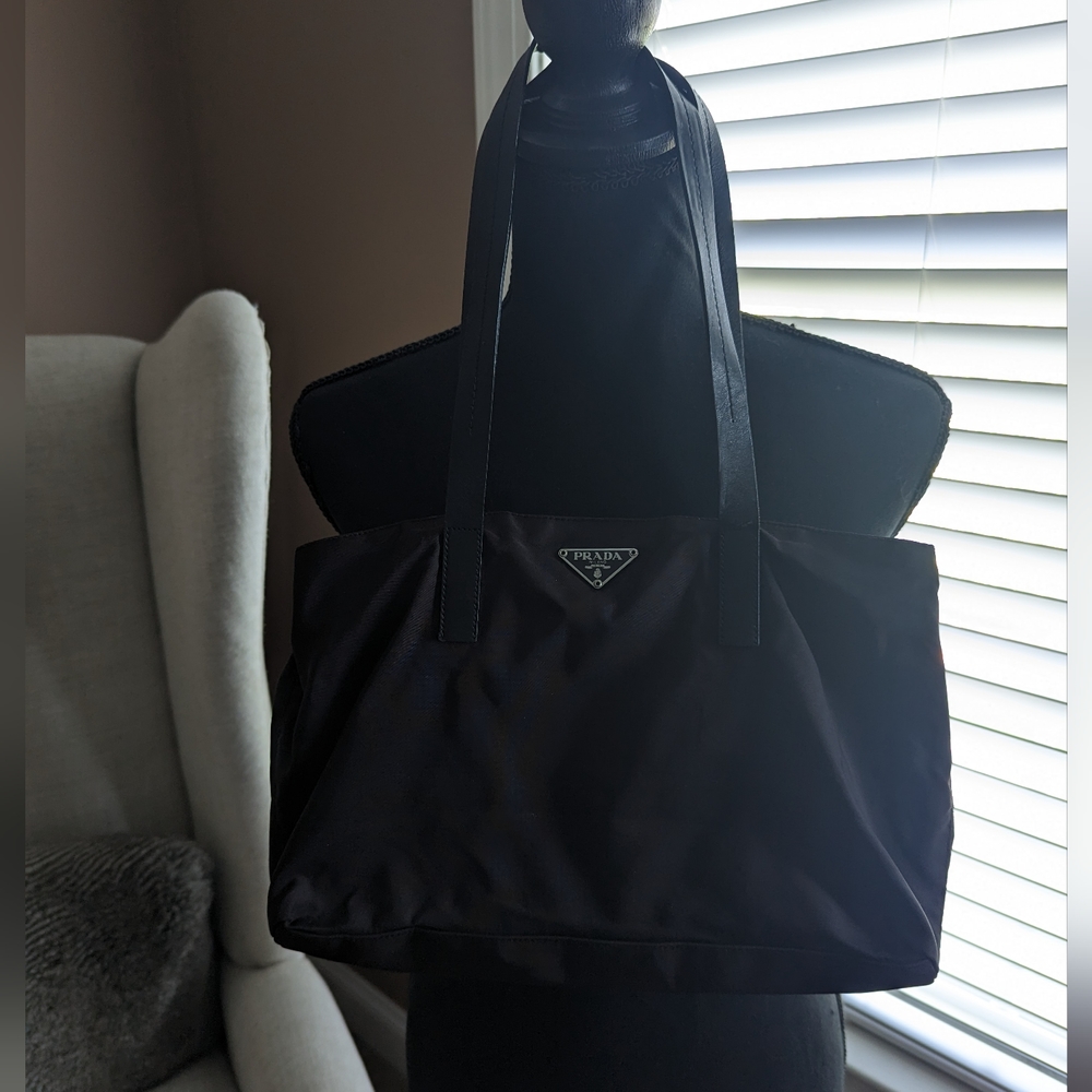 Prada Plum Nylon Handbag